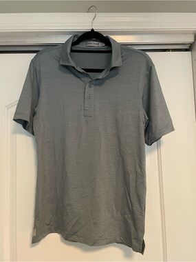 NWOT! Cariloha Men's Short-Sleeve Polo in Light Gray